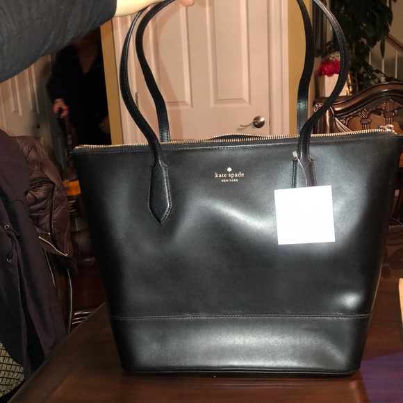 kate spade Handbags - Brand New All black Kate Spade Tote Bag
